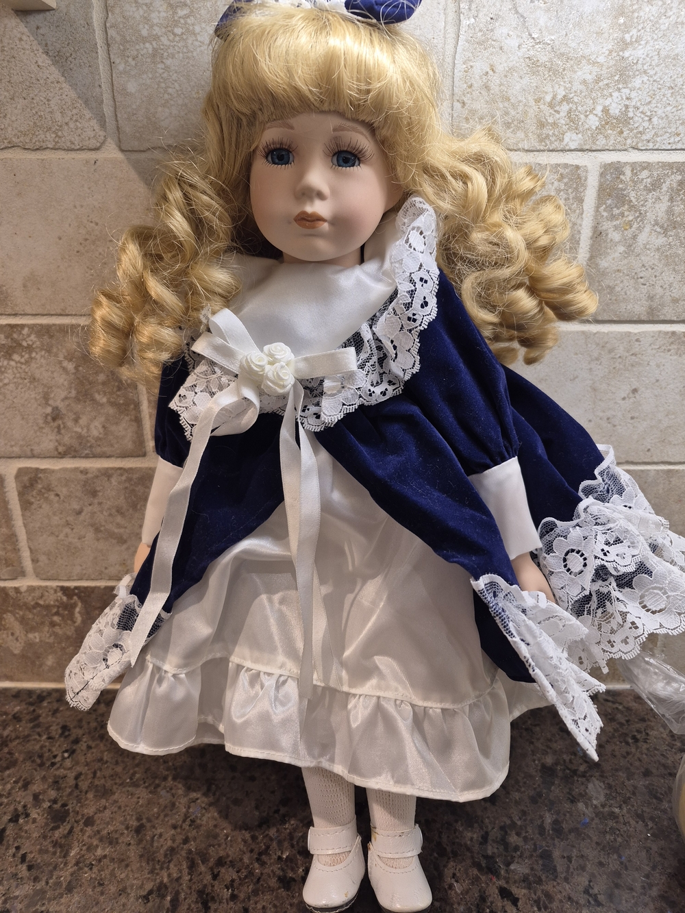 Vintage Collectible Porcelain Doll Angelina Collection 1997 16" Tall